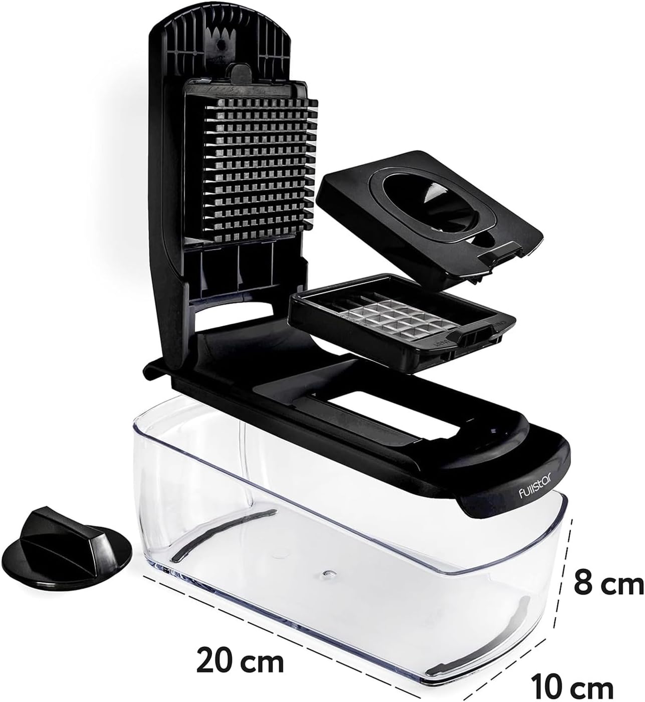 Fullstar Vegetable Chopper and Spiralizer - Food Chopper with Container, Fruit Slicer, Kitchen Gadgets & Accessories, Home Essentials (4 in 1, White)