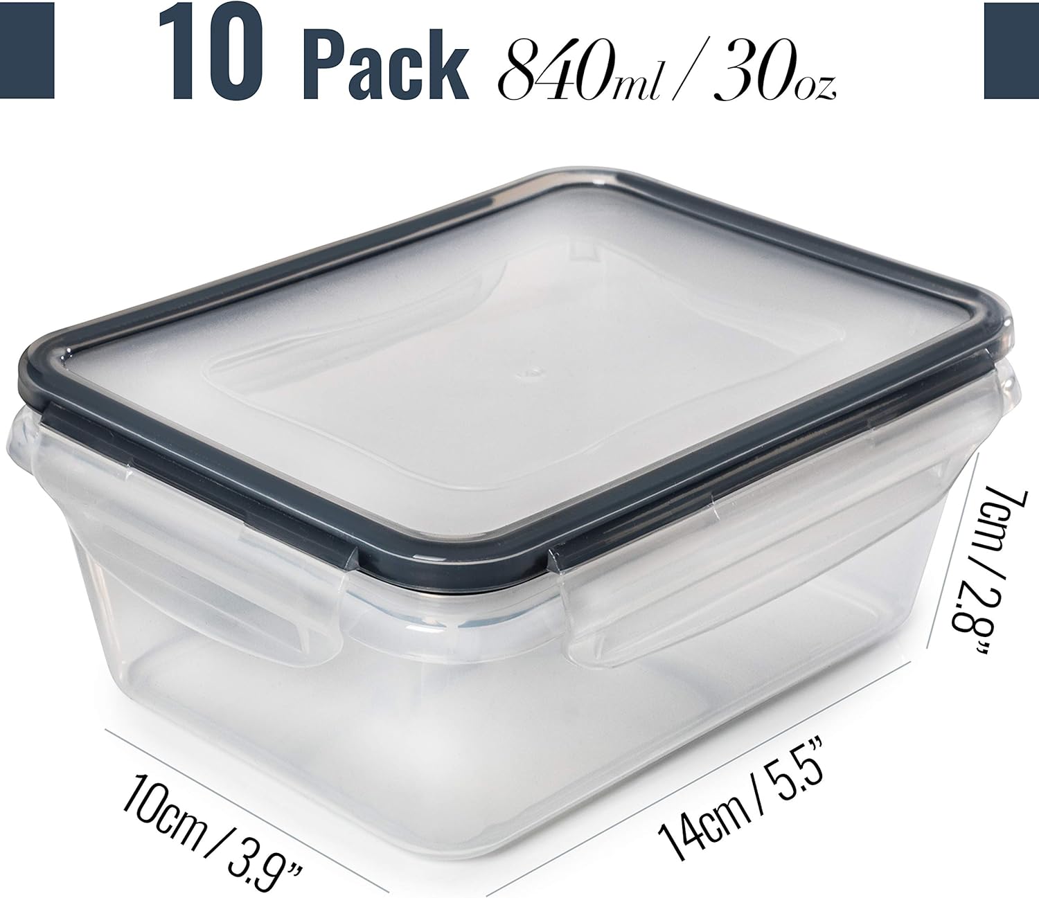 fullstar 50-Piece Plastic Food Storage Containers with Lids (24 Containers & 24 Lids) - Leakproof, BPA-Free, Meal Prep Containers, Reusable Lunch Storage Set for Kitchen Organization (Pack of 50)