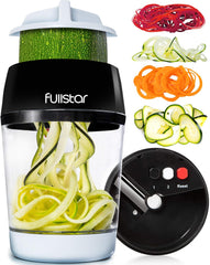 Fullstar Mandoline Slicer Spiralizer & Vegetable Slicer, Zucchini Noodle Maker, Onion & Food Chopper, Veggie Spiral Cutter & Grater (4 in 1)