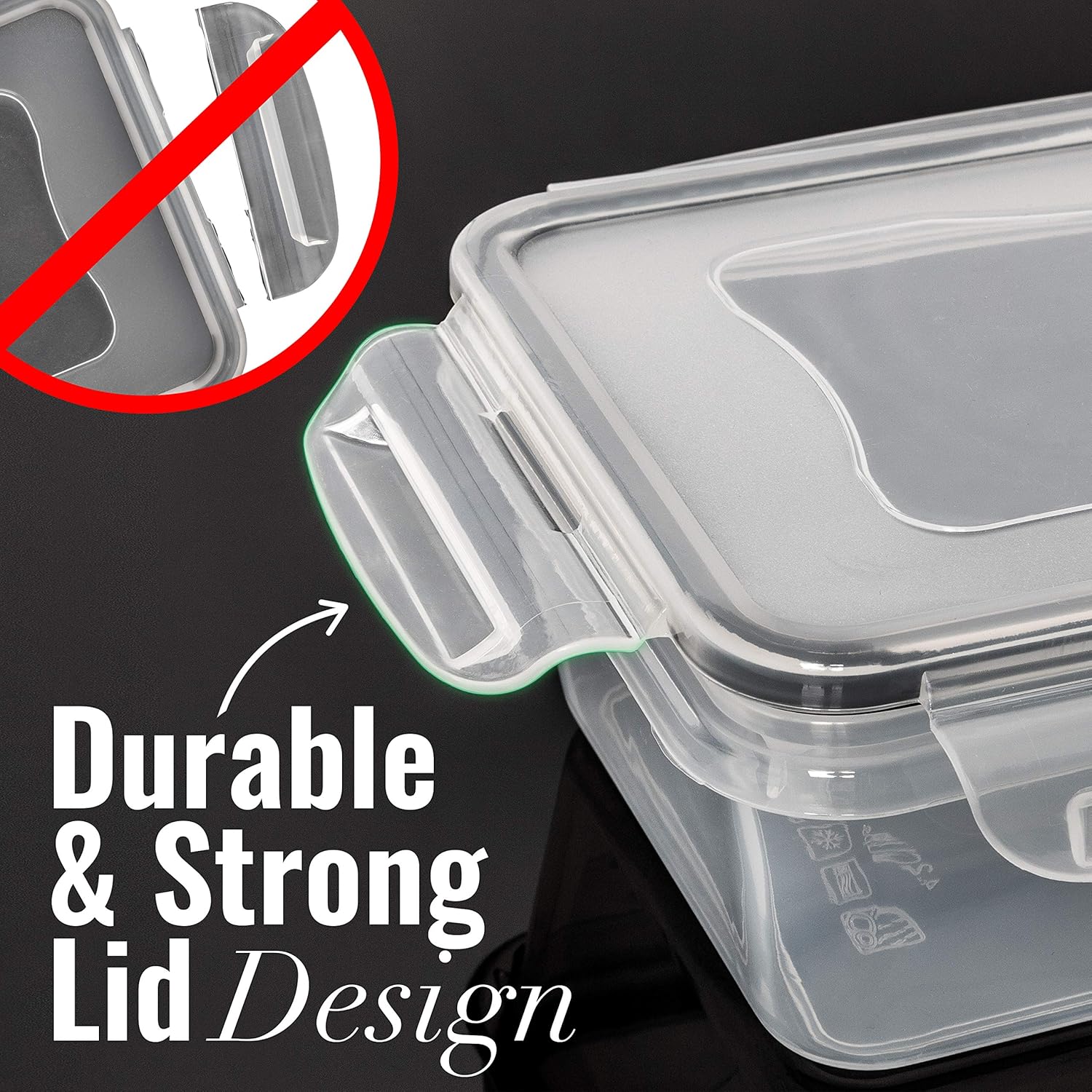 fullstar 50-Piece Plastic Food Storage Containers with Lids (24 Containers & 24 Lids) - Leakproof, BPA-Free, Meal Prep Containers, Reusable Lunch Storage Set for Kitchen Organization (Pack of 50)